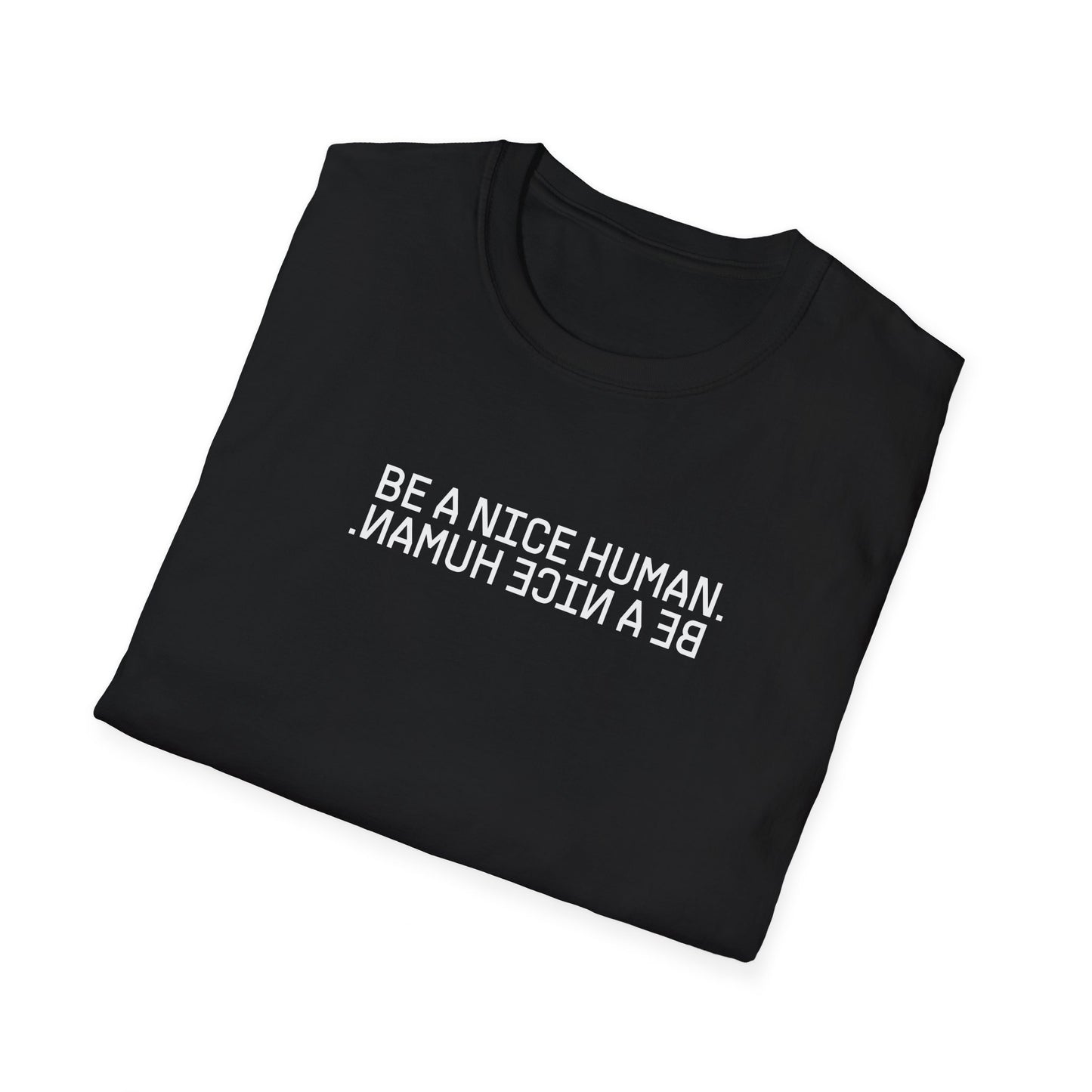 BE A NICE HUMAN | Double iKiGAi | Unisex T-Shirt | Color Sand